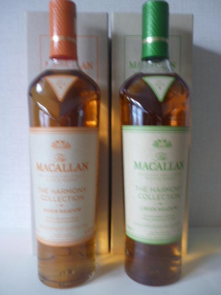 Macallan Harmony Collection Amber & Green Meadow (3rd), Verzamelen, Wijnen, Nieuw, Vol, Ophalen of Verzenden