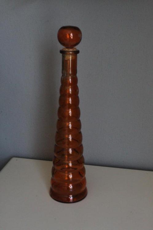 Glazen sierfles (stijl van Empoli), Antiek en Kunst, Antiek | Glaswerk en Kristal, Ophalen of Verzenden
