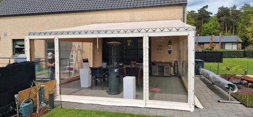 Terrasoverkapping 5x5 meter voor tegen gevel., Tuin en Terras, Overkappingen, Gebruikt, Ophalen