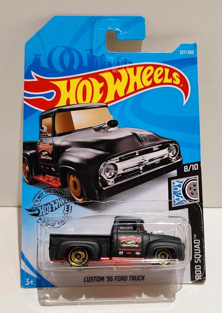 Hot Wheels Custom '56 Ford Truck 'Kendre's Shop' (2018), Hobby en Vrije tijd, Modelauto's | Overige schalen, Ophalen of Verzenden