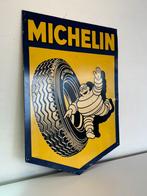 Pneus MICHELIN : vieux panneau d'affichage 1941, Utilisé, Enlèvement ou Envoi, Panneau publicitaire