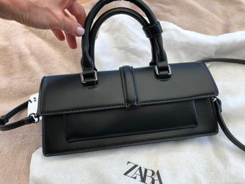 Zara NEW zwarte tas met klep beschikbaar voor biedingen