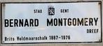 straatnaambord Montgomery Gent, Ophalen