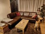 3 zit zetel met chaise long, Huis en Inrichting, Ophalen, Gebruikt, Leer