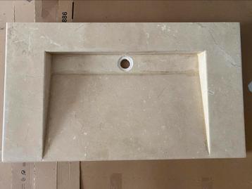 Marmer badkamer lavabo, Neuf, 25 à 50 cm, Lavabo ou Évier, Moins de 100 cm