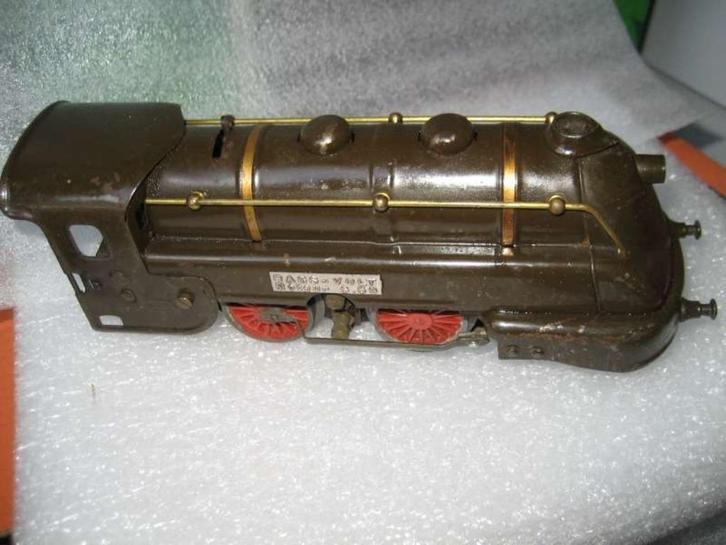 Stoomlocomotief " BASS-VOLT Moteeur S.59", Antiek en Kunst, Antiek | Speelgoed, Ophalen of Verzenden