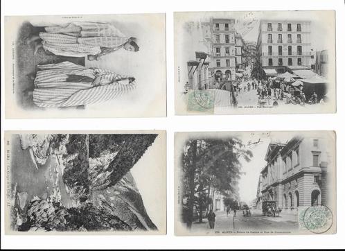Ansichtkaarten Algerije - 4 stuks - oud., Verzamelen, Postkaarten | Buitenland, Gelopen, Buiten Europa, Voor 1920, Ophalen of Verzenden