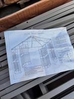 Prieel 3x3m – metalen frame – NIEUW in doos – tuin / terras, Tuin en Terras, Overkappingen, Ophalen, Nieuw, Tuinpaviljoen
