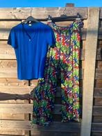 Bloesje met gekleurde brede broek - maat s, Kleding | Dames, Ophalen, Zo goed als nieuw, Maat 36 (S)