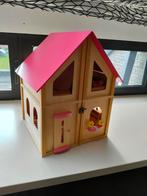 Houten poppenhuis, Ophalen, Zo goed als nieuw, Poppenhuis