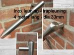 NIEUWE inox trapleuning 4 m lang - rvs leuning - handreling, Ophalen, Nieuw, Trap, 4 meter of meer