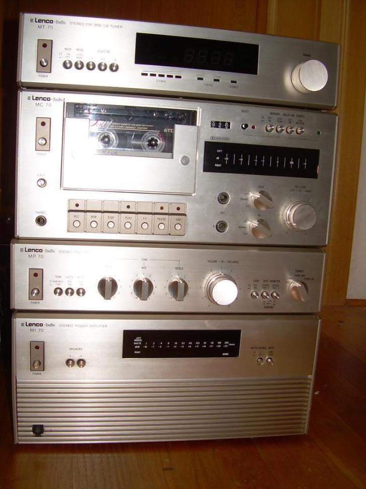 Lenco volledig hifi-systeem, Audio, Tv en Foto, Stereoketens, Gebruikt, Cassettedeck, Cd-speler, Tuner of Radio, Speakers, Overige merken