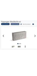100st betonblok argex 9cm vol, Doe-het-zelf en Bouw, Ophalen, Zo goed als nieuw