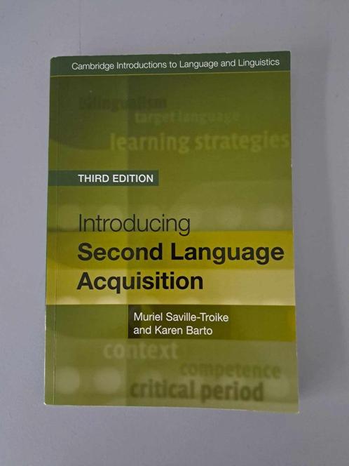 Introducing Second Language Acquisition - Third Edition, Livres, Livres d'étude & Cours, Comme neuf, Enseignement supérieur, Enlèvement ou Envoi