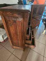 2 Aziatische kastjes met 6 schuiven en 1deurtje, Antiek en Kunst, Ophalen