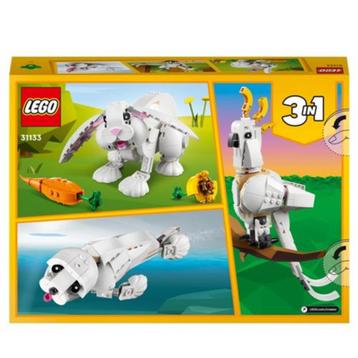 LEGO Creator 3-en-1 31133 Le lapin blanc beschikbaar voor biedingen