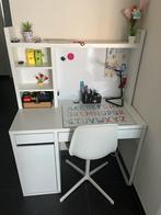 Ikea micke bureau met stoel, Ophalen, Zo goed als nieuw
