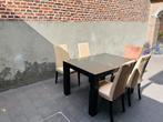 Moderne eettafel design met 5 stoelen, Ophalen, Gebruikt