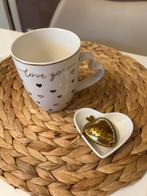 Tasse mug à thé cœur, Enlèvement ou Envoi, Comme neuf