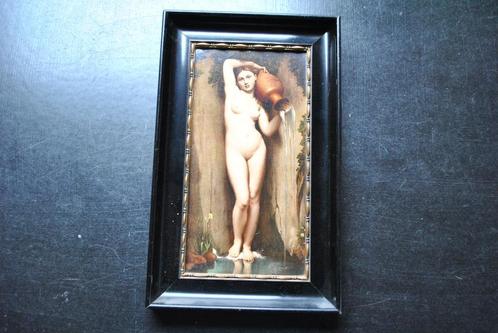 Oude reproductie THE SOURCE van Ingres Zwartgeblakerd houten, Antiek en Kunst, Kunst | Etsen en Gravures, Ophalen of Verzenden