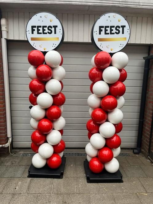 Te koop ball-on pilaar, ballonpilaar Springkasteel, feest, Hobby en Vrije tijd, Feestartikelen | Verhuur, Zo goed als nieuw, Ophalen
