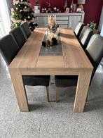 Eettafel met 6 stoelen, Huis en Inrichting, Complete eetkamers, Ophalen, Gebruikt, 4 tot 6 stoelen