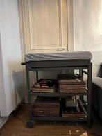 Luiertafel met 5 rieten mandjes en 2 luierkussenhoezen, Ophalen, Gebruikt, Commode