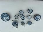 porseleinen theeservies met blauwe Chinese patronen, Antiek en Kunst, Ophalen