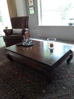 salontafel in teak - type: opiumtafel - 120 x 80, h 36, Huis en Inrichting, Tafels | Salontafels, Ophalen, 100 tot 150 cm, Teakhout