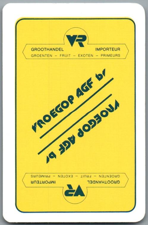 speelkaart - LK12975 - Vroegop AGF, Verzamelen, Speelkaarten, Jokers en Kwartetten, Zo goed als nieuw, Speelkaart(en), Verzenden