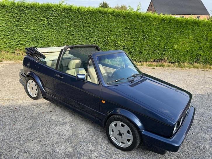 Golf 1 Cabriolet, Auto's, Volkswagen, Particulier, Golf, Bluetooth, Benzine, Cabriolet, 2 deurs, Handgeschakeld, Blauw, Beige