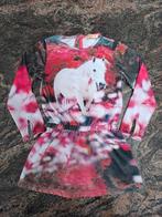 Mt 116 Roze, wit, zwarte winterjurk met paard, Meisje, Ophalen of Verzenden, Zo goed als nieuw, Someone