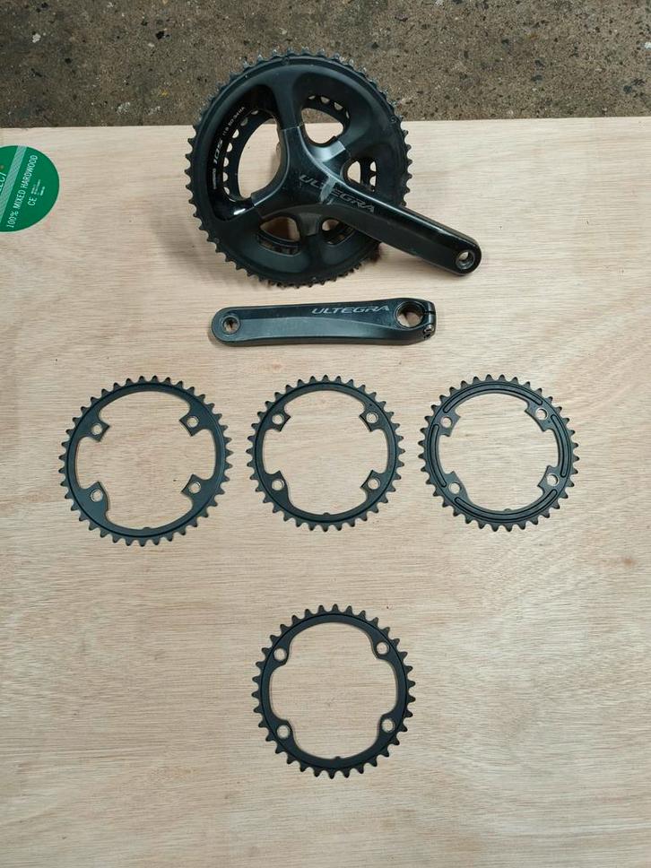 Shimano Ultegra 11 speed crankstel + extra tandwielen!!, Fietsen en Brommers, Fietsonderdelen, Crankstel of Pedalen, Ophalen of Verzenden