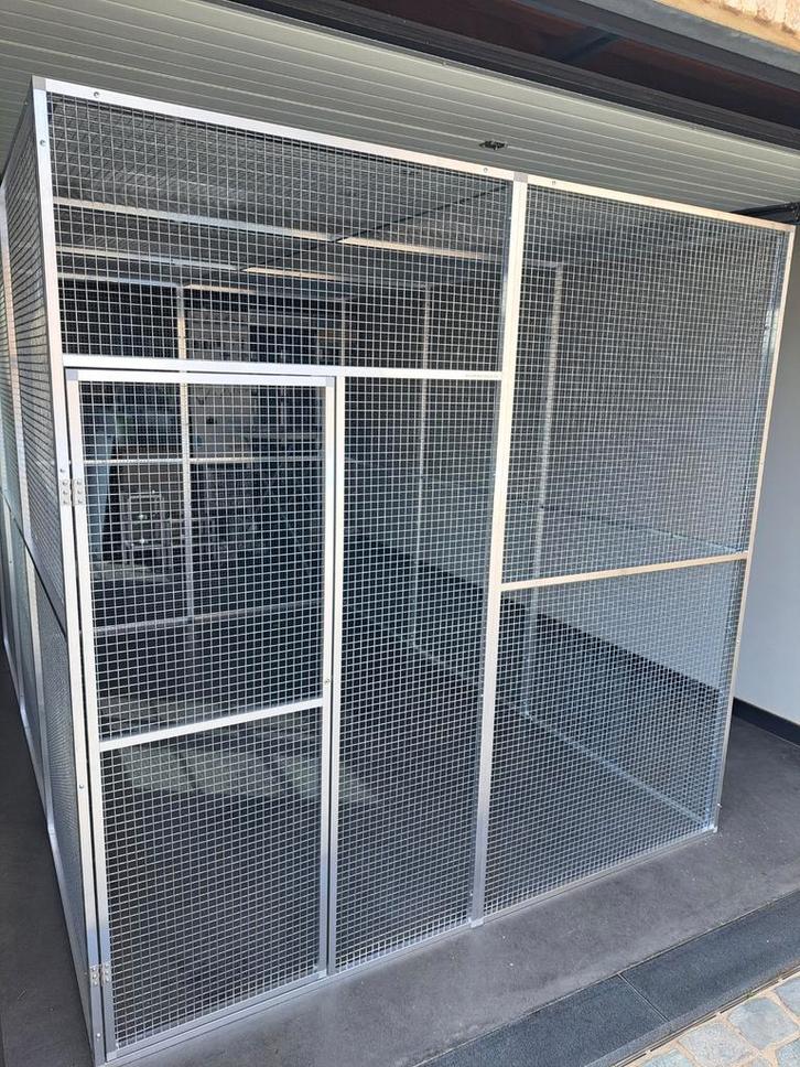 VOLIÈRE - KIPPENREN - KATTENREN 3 x 2 x 2   . ( NIEUW ), Dieren en Toebehoren, Vogels | Hokken en Kooien, Nieuw, Volière, Ophalen