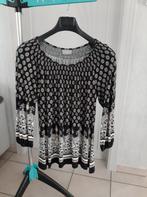 blouse ,zwart/beige  , mt large, Ophalen of Verzenden, Zwart