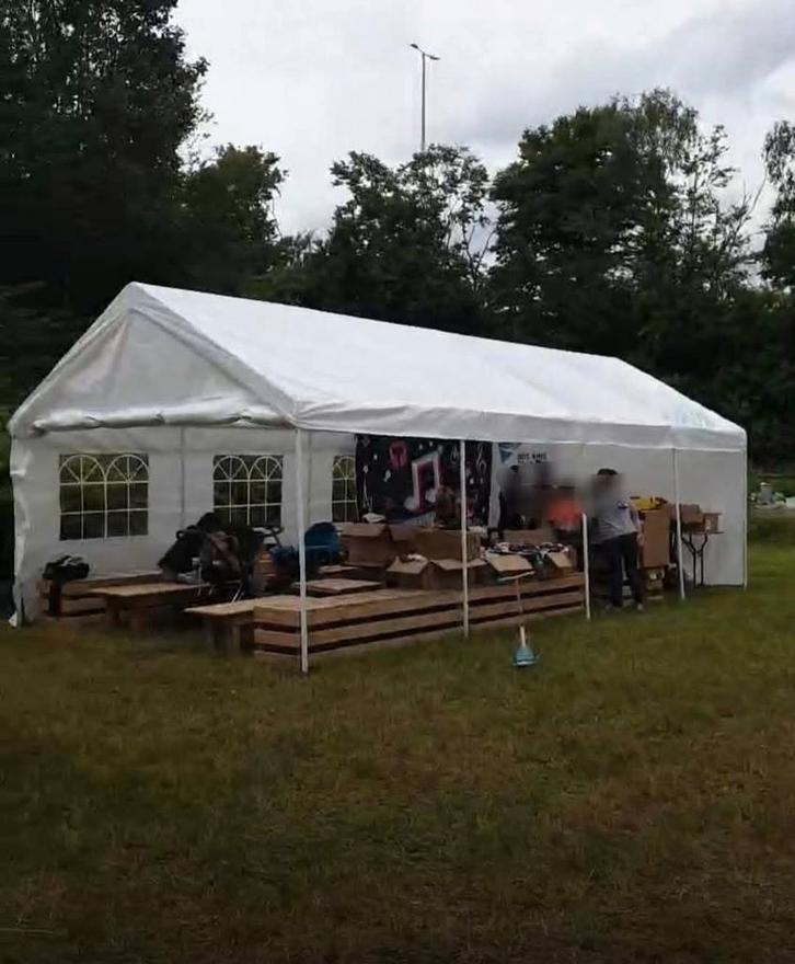 Location tonnelle 4x8m, Tuin en Terras, Partytenten, Partytent, 2 meter of meer, 8 meter of meer, 4 tot 6 meter