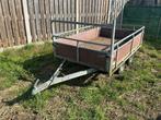 Dubbelas 220 x 130 cm 750 kg aanhangwagen, Auto diversen, Aanhangers en Bagagewagens, Gebruikt