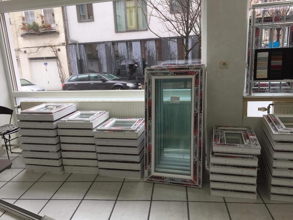 Fenetres et Portes PVC en stock, Ophalen, Nieuw, Dubbelglas