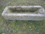 oude franse hardstenen voederbak,trog,bloembak, Ophalen