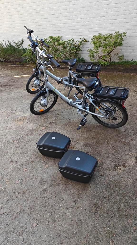 2 opvouwbare elektrische fietsen, Fietsen en Brommers, Fietsen | Vouwfietsen, Zo goed als nieuw, Overige merken, 18 tot 20 inch