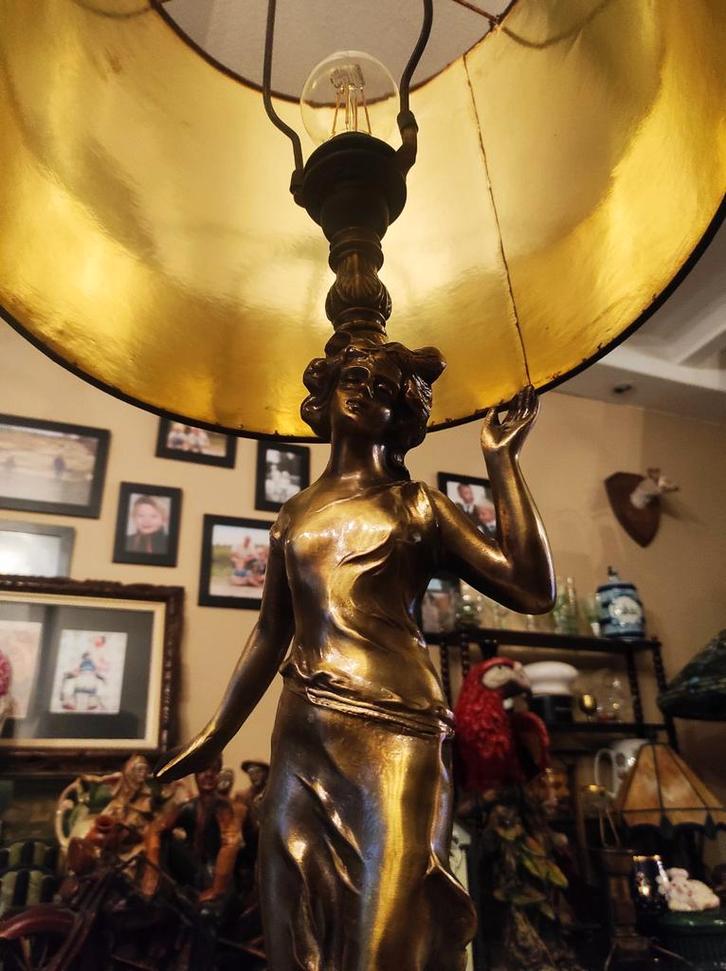 Magnifieke lamp in art-nouveau stijl, Antiek en Kunst, Antiek | Verlichting, Ophalen