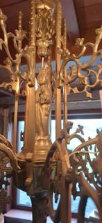 Lustre église neo gothique représentant statue, Comme neuf, Métal, Neo gothique