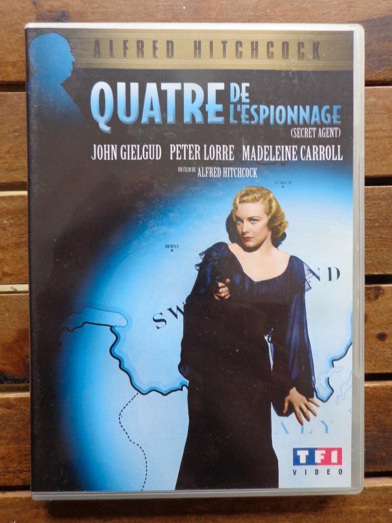 )))  Quatre de l' Espionnage  //  Alfred Hitchcock  (((, Tous les âges, Enlèvement ou Envoi, Comme neuf, Détective et Thriller