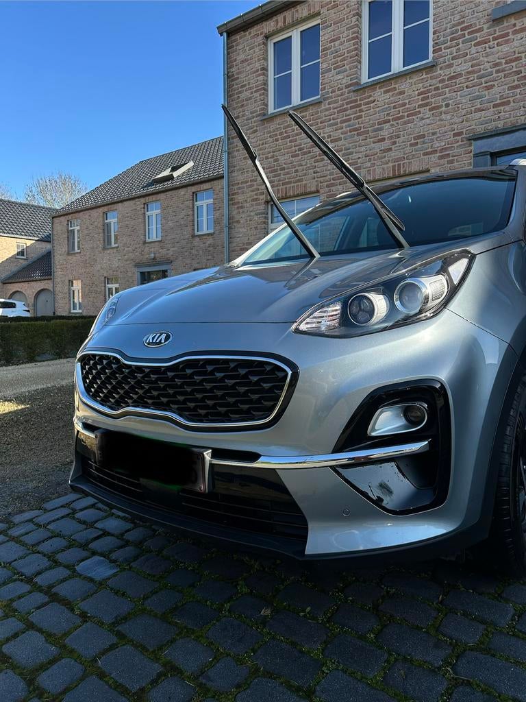 KIA Sportage, Auto's, Voorwielaandrijving, Euro 5, Zwart, Leder en Stof