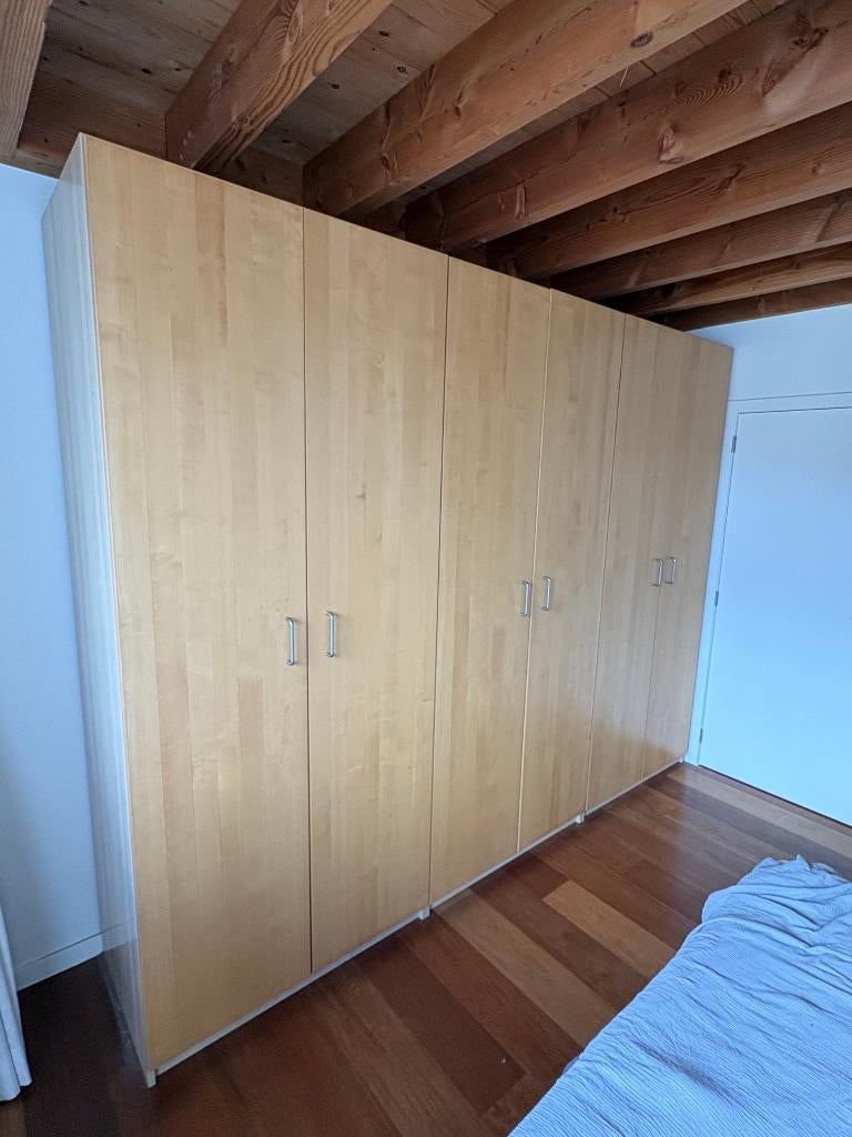 Armoire Ikea Pax, 3 placards doubles, 1 placard simple, 200 cm ou plus, Enlèvement, Utilisé, 200 cm ou plus