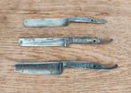3 scheermesjes voor antieke kool, Antiek en Kunst, Ophalen of Verzenden