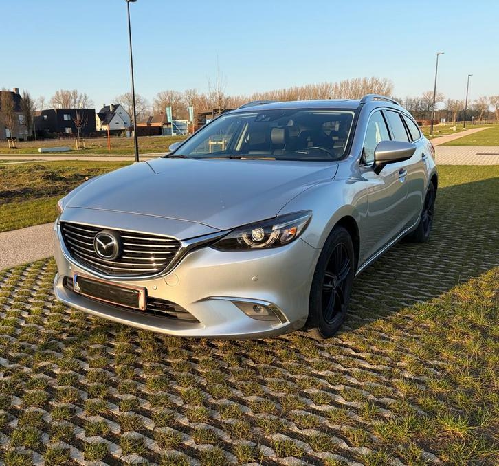 Mazda 6, 2.2D 175pk, 126d km, Full option, ZEER NETTE STAAT!, Auto's, Mazda, Particulier, ABS, Achteruitrijcamera, Adaptieve lichten