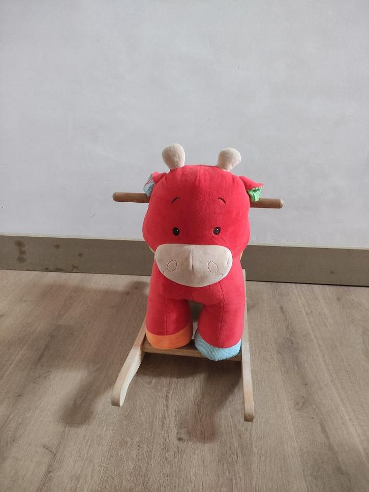 Minimi Toys: Schommelkoe Pom, Kinderen en Baby's, Speelgoed | Hobbelfiguren, Zo goed als nieuw, Ophalen