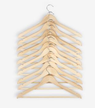 10 nwe houten kleerhangers - niet gebruikt, Vêtements | Femmes, Cintres, Enlèvement, Neuf, Bois, Enfants et Adultes
