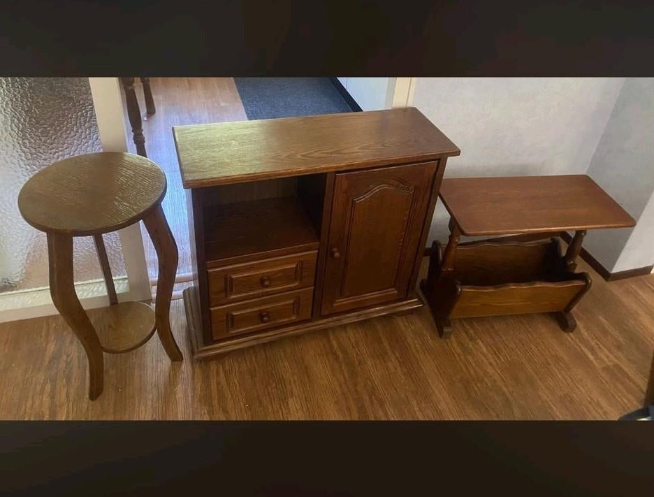 Bijzettafel   krantenbak kapstok, Huis en Inrichting, Ophalen